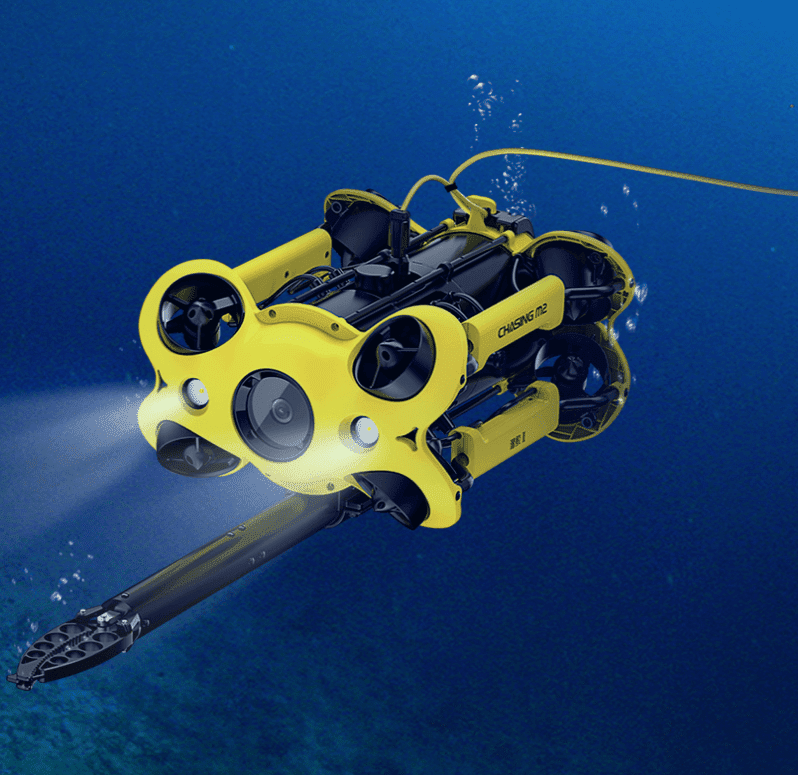 riprese 4k subacquee con drone remote operating veichle